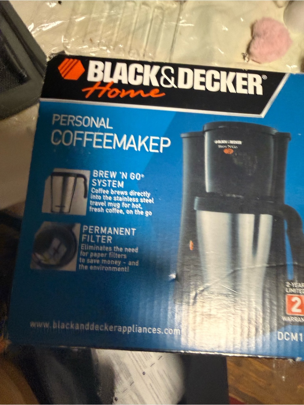 Black & Decker Black and Stainless Personal Coffeemaker